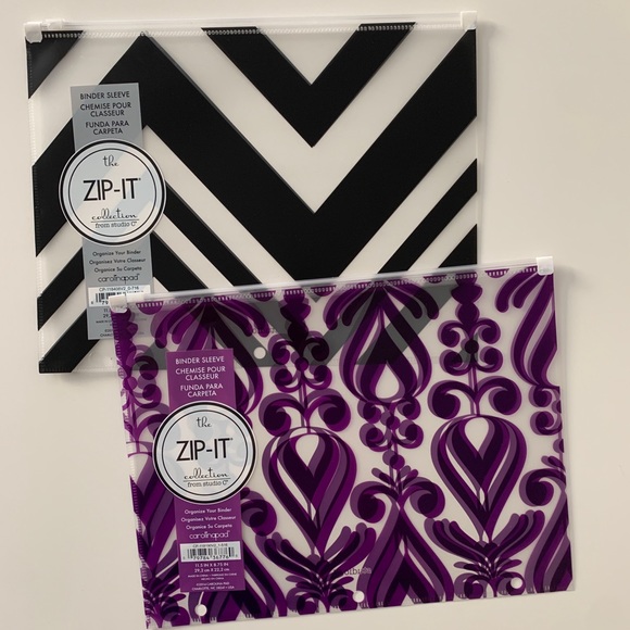 carolina pad Other - 2 Carolina Pad Studio C Poly Zip-it Binder Pouch carolina pad Other - 2 Carolina Pad Studio C Poly Zip-it Binder Pouch